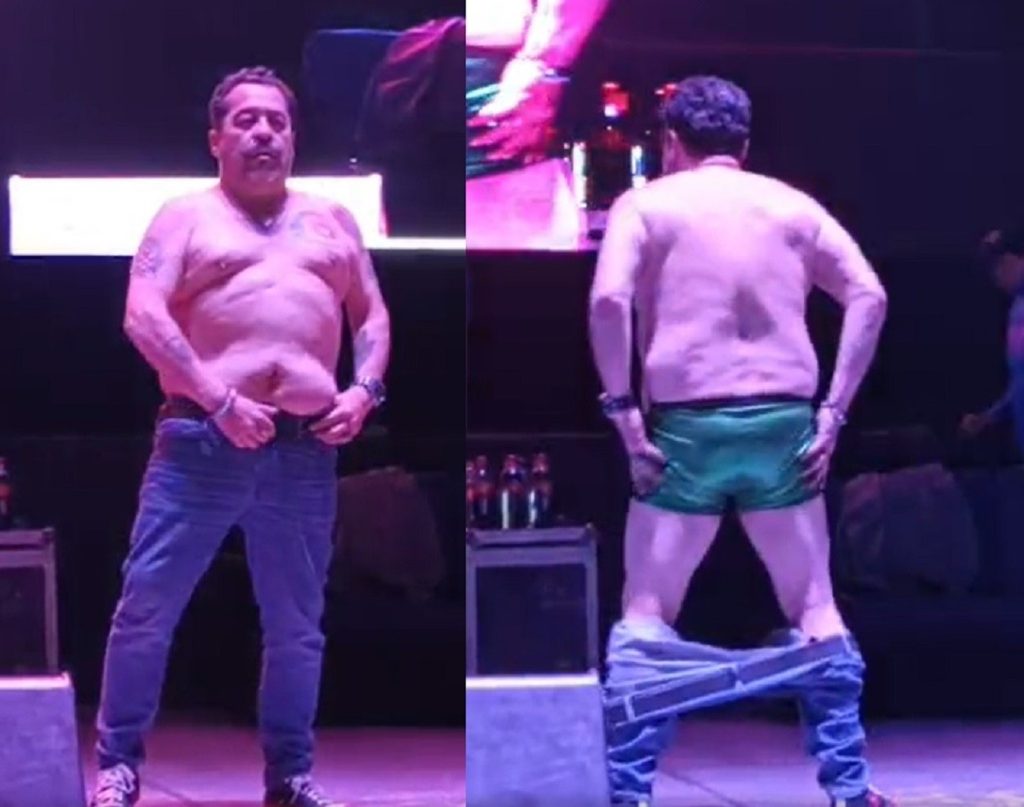 Pol Mica Por Desnudo De Jorge El Borrego Nava En Show En Puebla