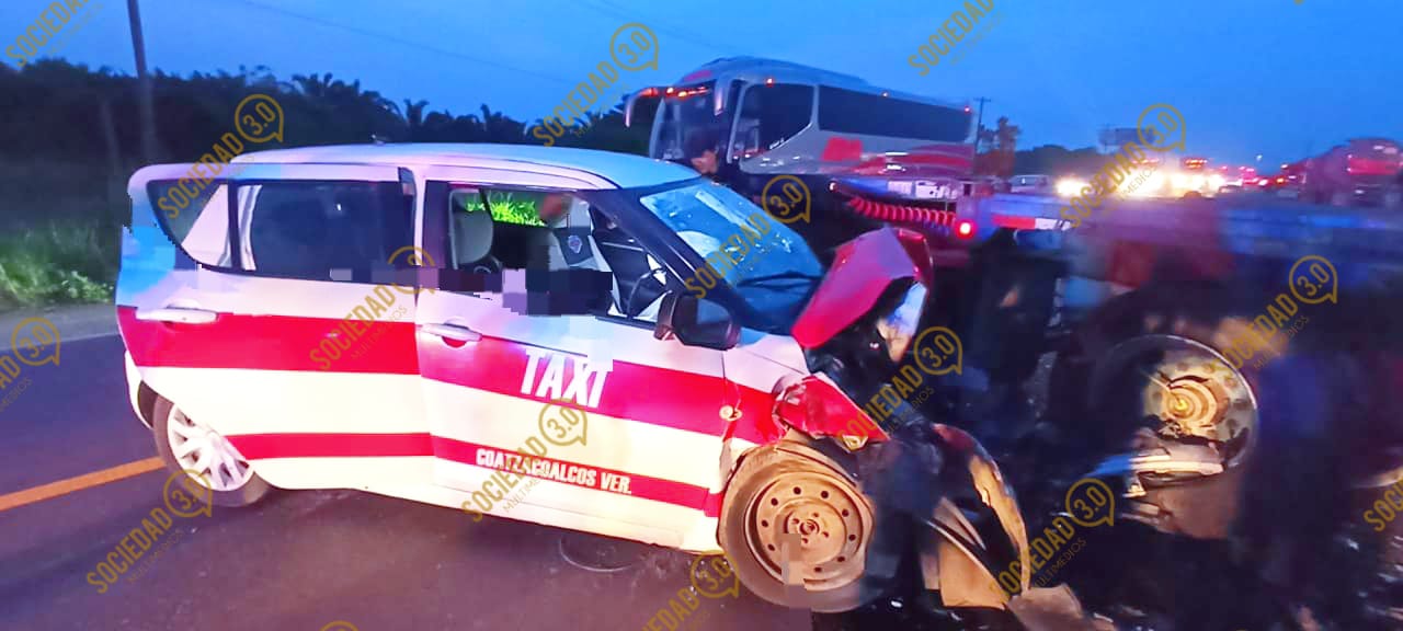 Taxista Pierde La Vida En Accidente Vial En La Carretera Coatzacoalcos