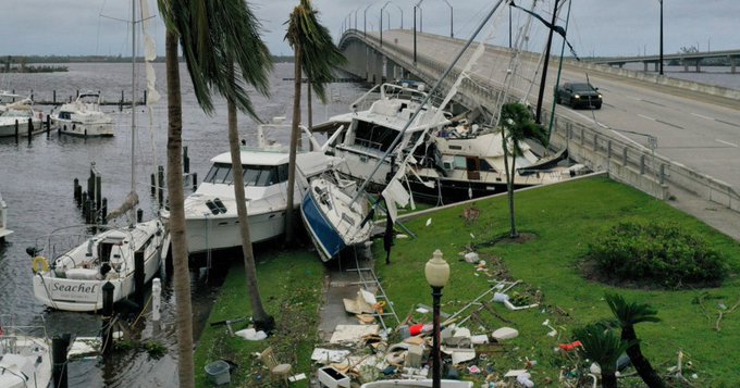 Huracán Ian arrasa en Florida; declaran desastre por daños (Videos)