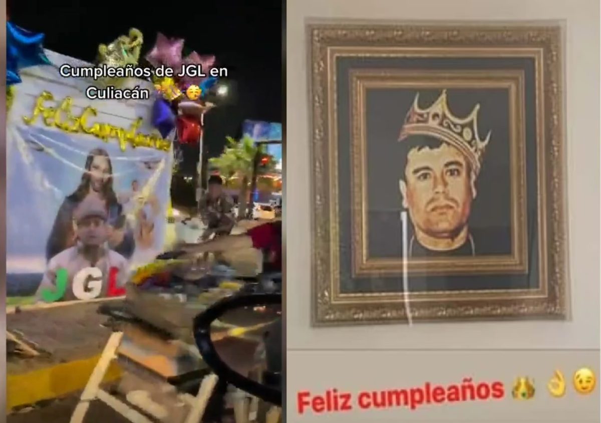 Celebran en las calles de Culiacán el cumpleaños de "El Chapo" con