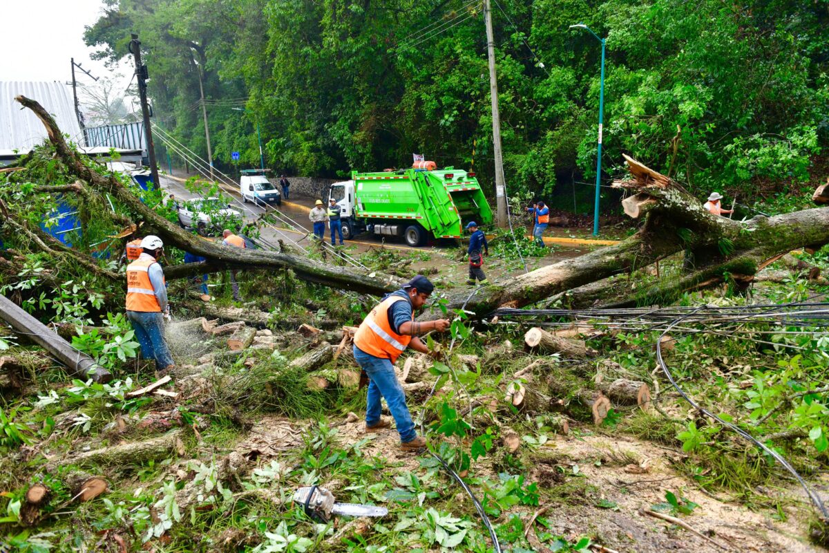 PC municipal atiende afectaciones por lluvias en Xalapa